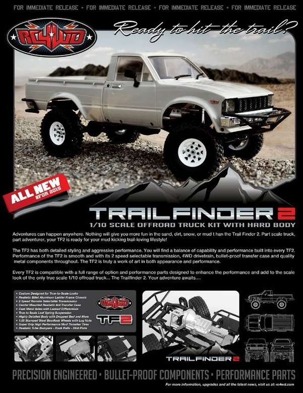RC4WD Trail Finder 2 Truck Kit w/Mojave II Body Set RC4ZK0049