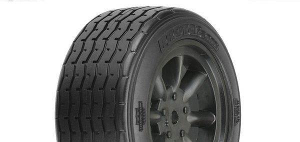 Pro-Line VTA Reifen vorn (26mm) auf Felge schwarz verklebt PRO10140-18
