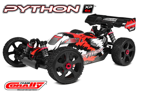 Team Corally - PYTHON XP 6S - Model 2021 - 1/8 Buggy EP - RTR - Brushless Power 6S
