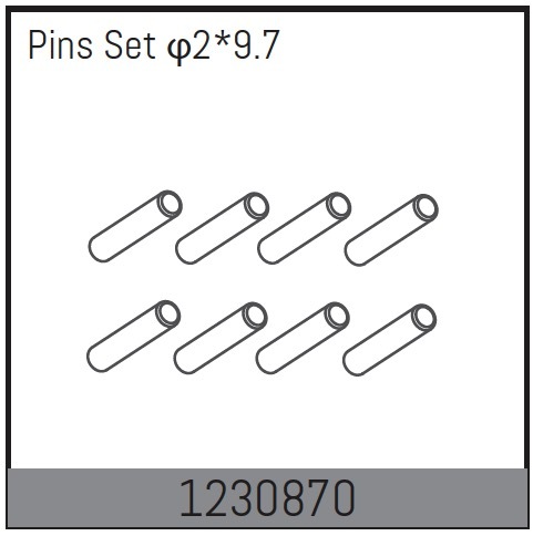 Absima 2*9.7 Pin Set (10 St.)