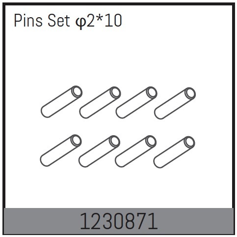 Absima 2*10 Pin Set (10 St.)