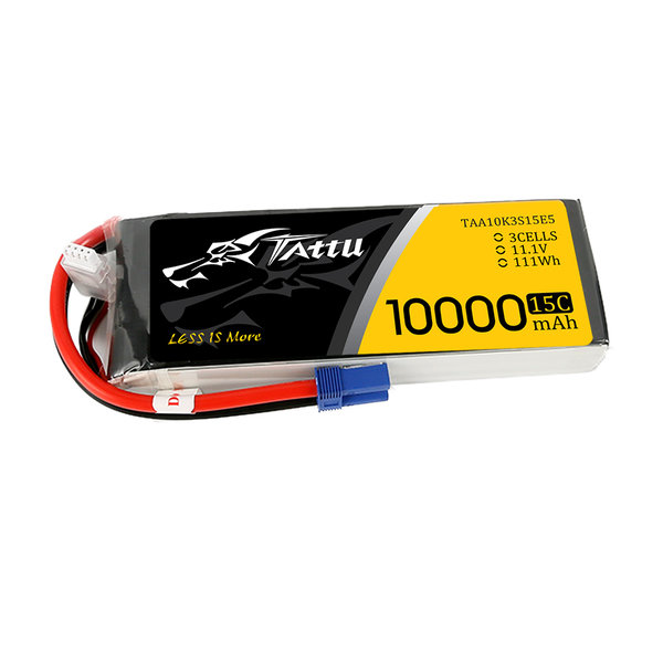 Tattu 11.1V 15C 3S 10000mAh Lipo Battery Pack