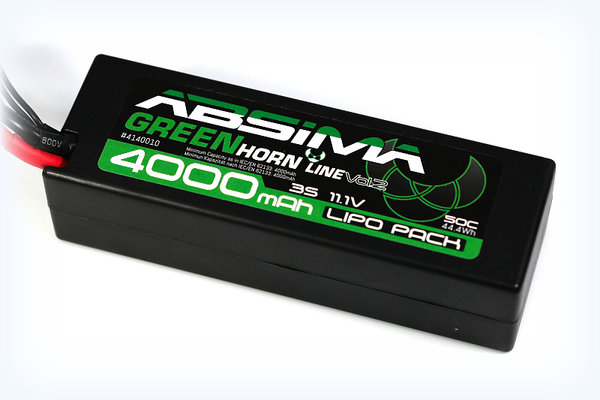 Greenhorn LiPo Stick Pack 11.1V-45C 4000 Hardcase (T-Plug)