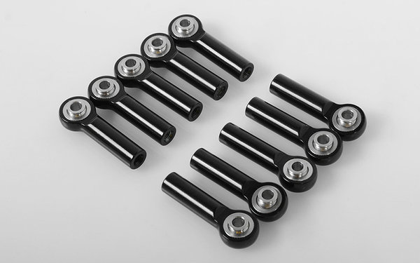 RC4WD M3 Short Straight Aluminum Rod Ends (Black) (10)