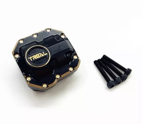 Treal Axial SCX10 II 2 Brass Diff Cover Front Rear 50g for 90046 90047 RC Crawler X002JTADCV