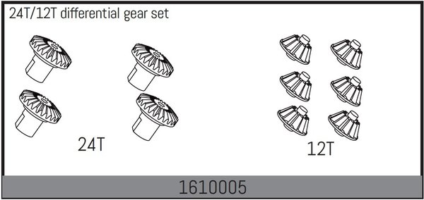 Absima - 24T/12T differential gear set