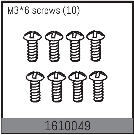 Absima - M3*6 screws (10 Pcs.)