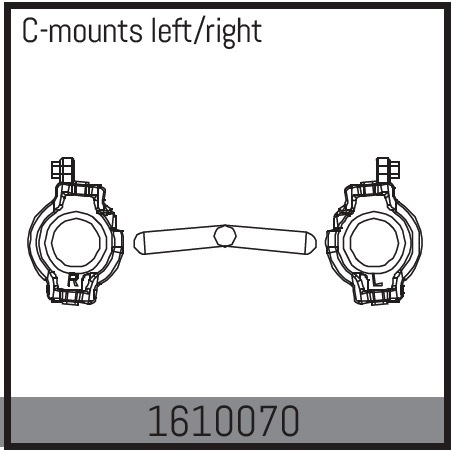 Absima - C-mounts left/right