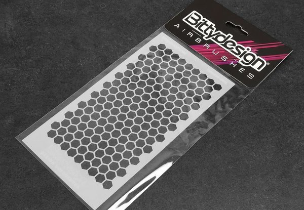Bittydesign Vinyl Stencil - Honeycomb V1 large