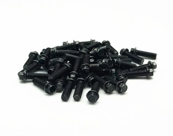 Treal 1.9 beadlock Steel Scale Hex Head Screws 80pcs-Pack Black