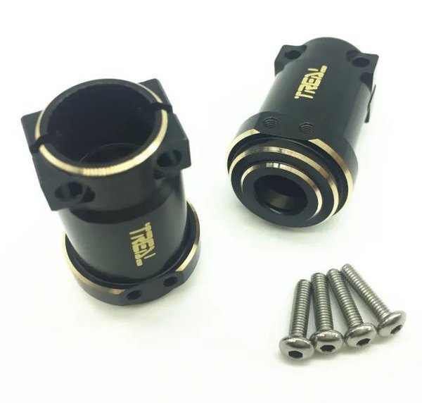 Treal Brass Axle Rear Lock-Out for Axial SCX10 II (1 Pair)