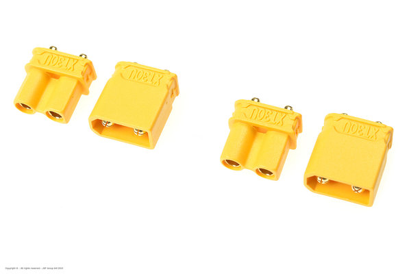 Revtec - Connector - XT-30UPB - Gold Plated - Male + Female - 2 pairs