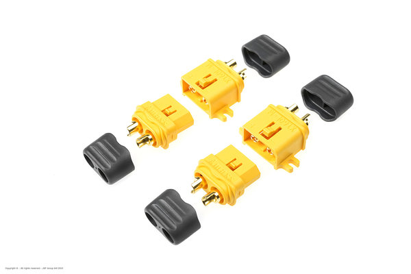 Revtec - Connector - XT-60L - w/ Cap - Gold Plated - Male + Female - 2 pairs